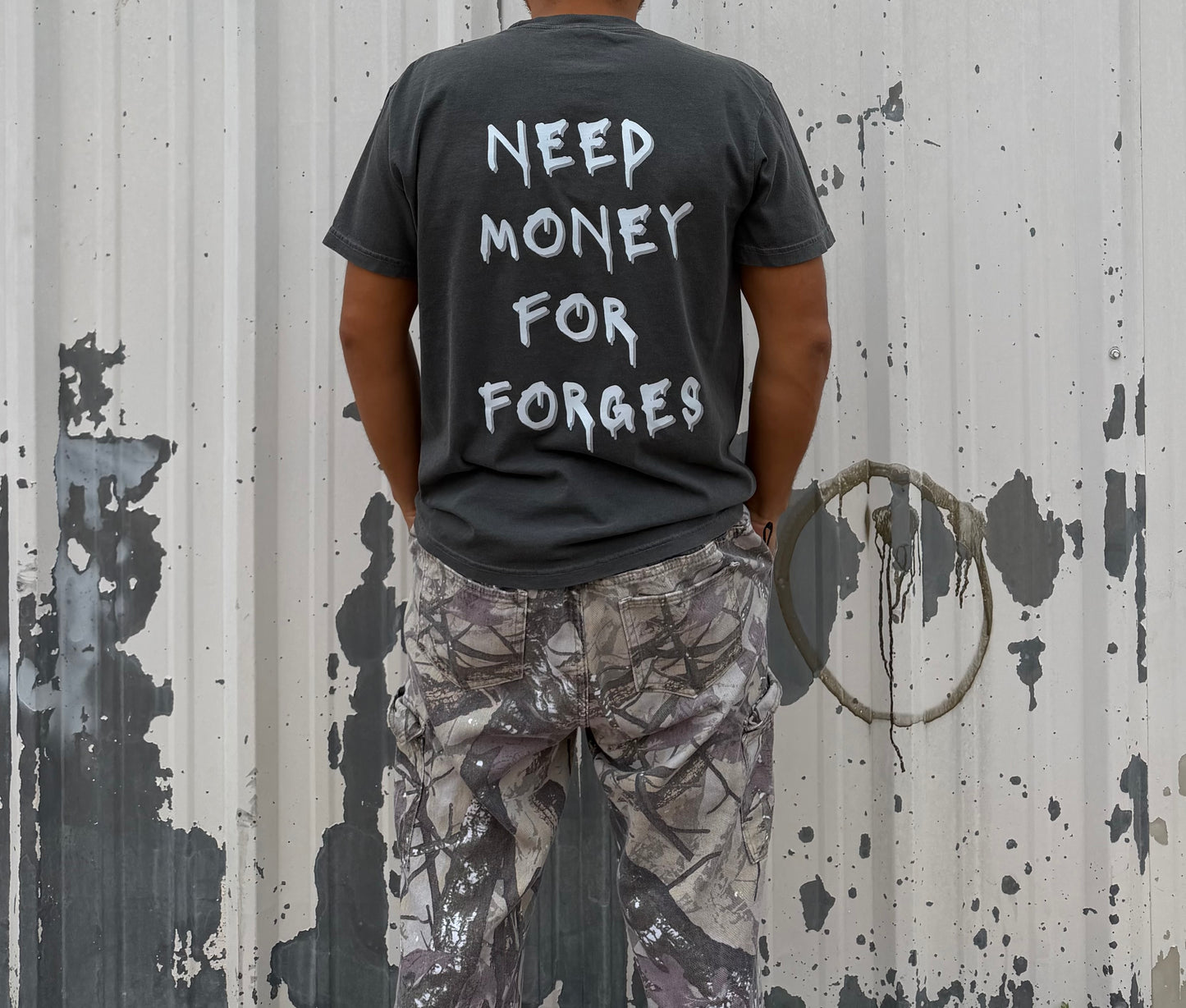 “Need Money For Forges” Charcoal TEE